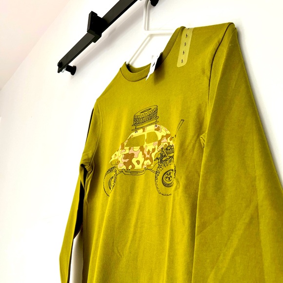 Gap Boys Green Camouflage Truck Long Sleeve Shirt Size L (10) - Picture 2 of 5